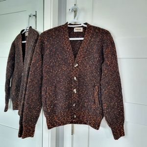 Vintage Wool Tundra Canada Textural Cardigan Sweater